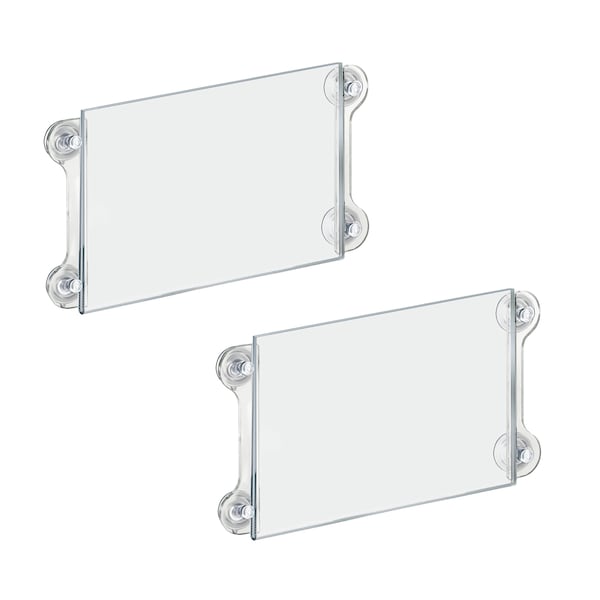 11"W x 8.5"H Sign Frame W/ suction cups, PK2
